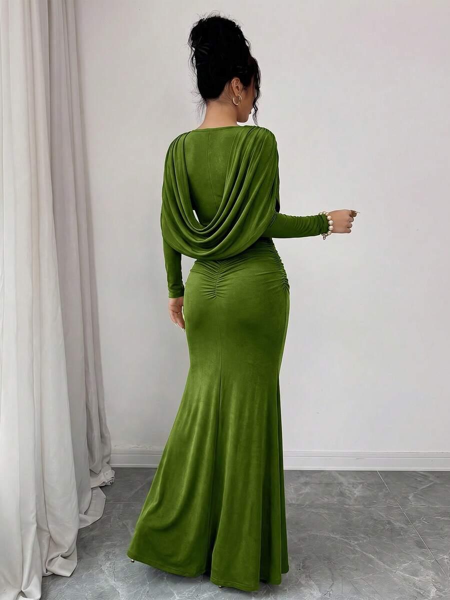 zielona maxi sukienka