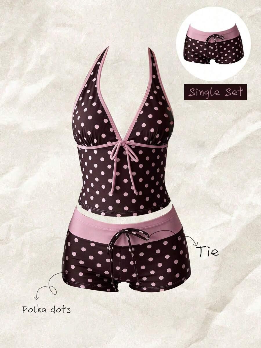DÓŁ OD BIKINI W GROSZKI