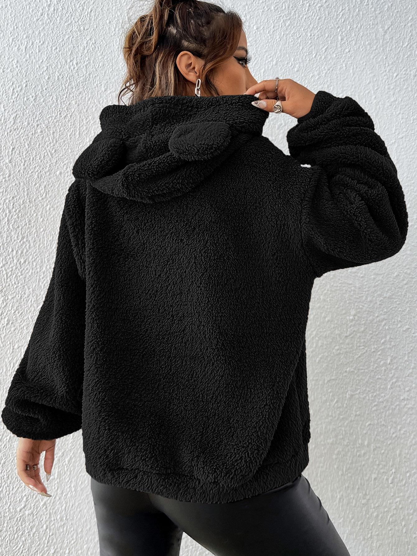 CZARNA BLUZA kaptur