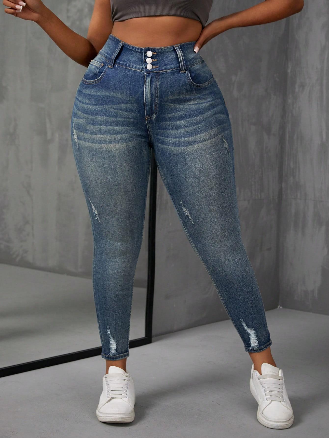NIEBIESKIE SPODNIE JEANS