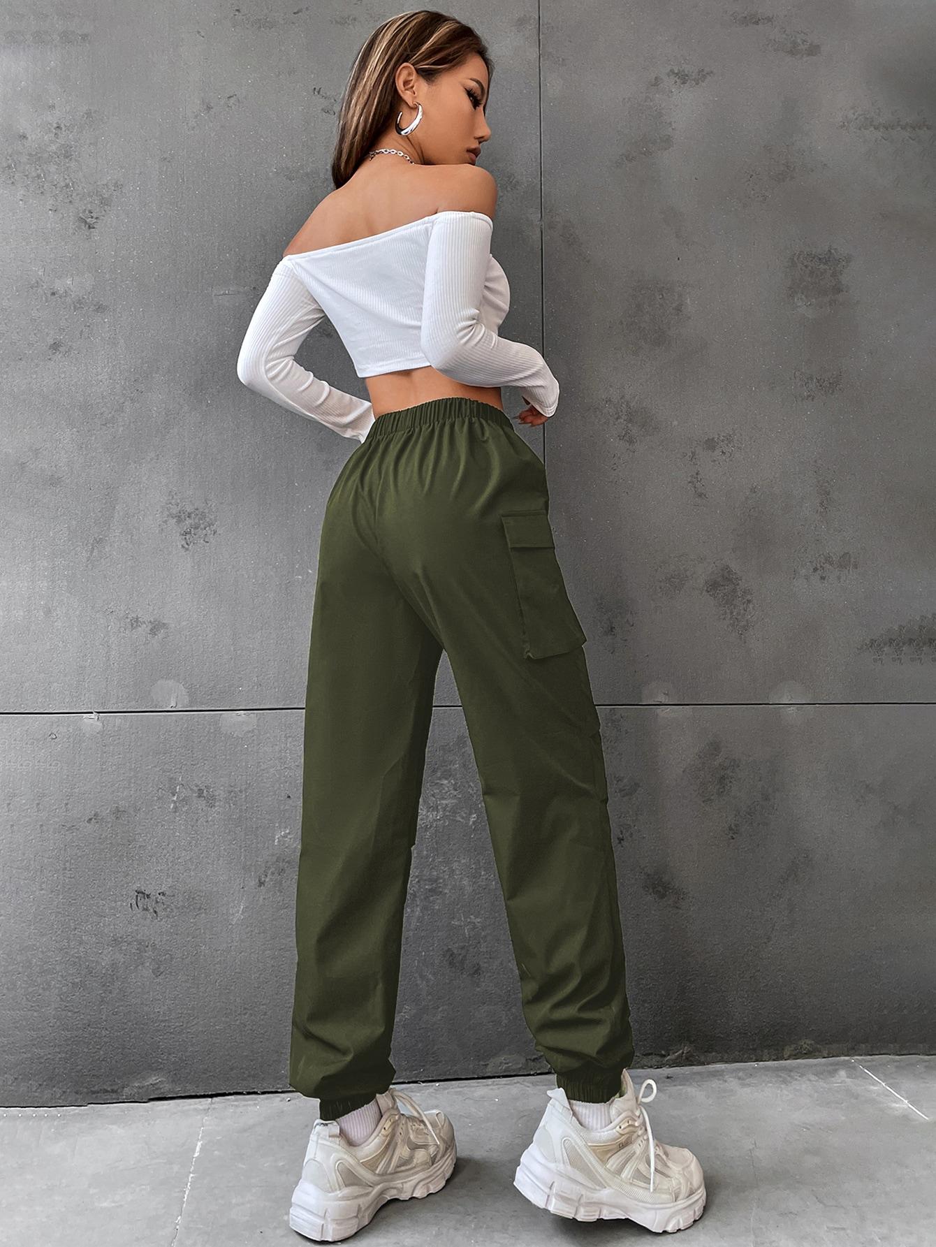 ZIELONE SPODNIE CASUAL