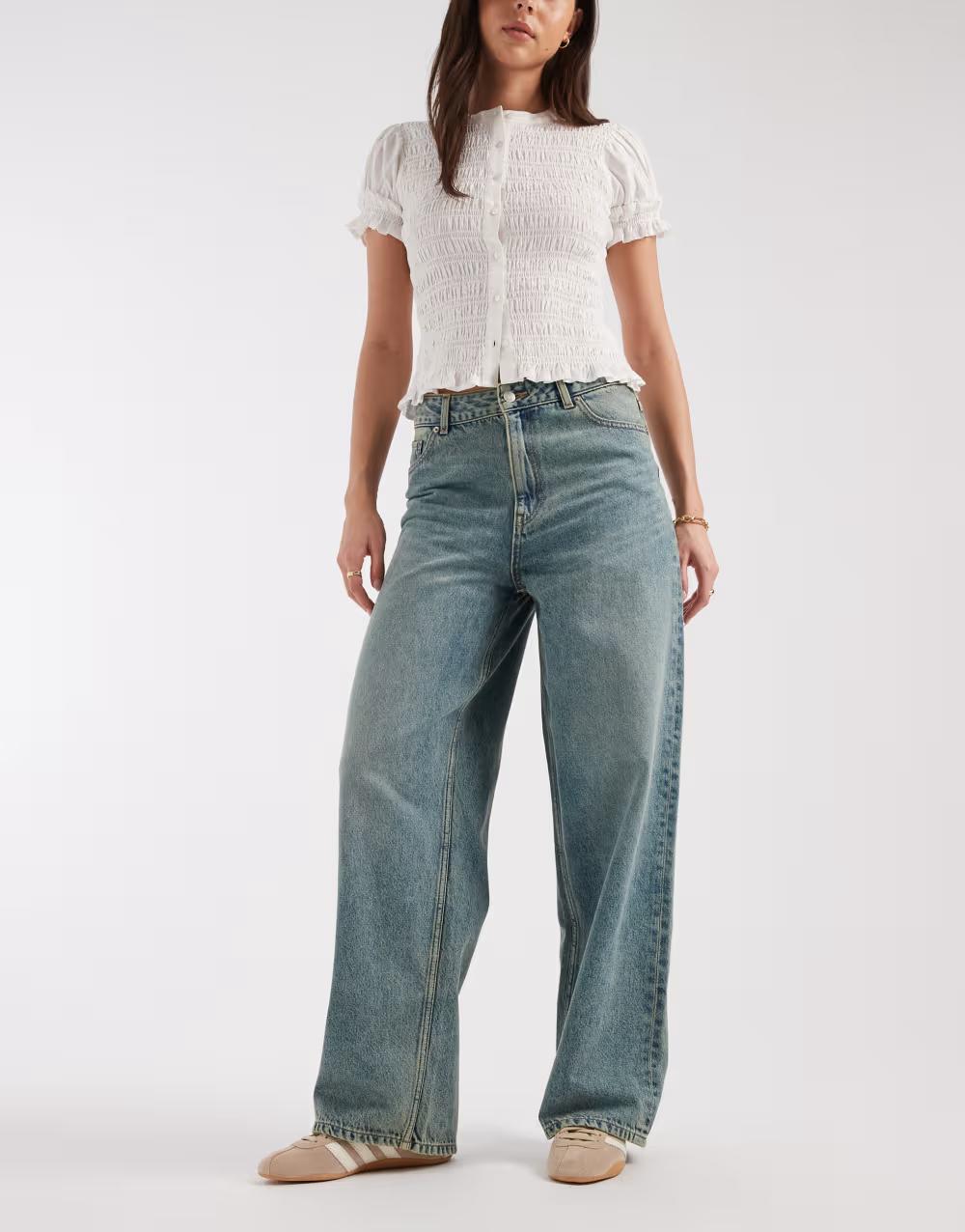 NIEBIESKIE SPODNIE JEANS
