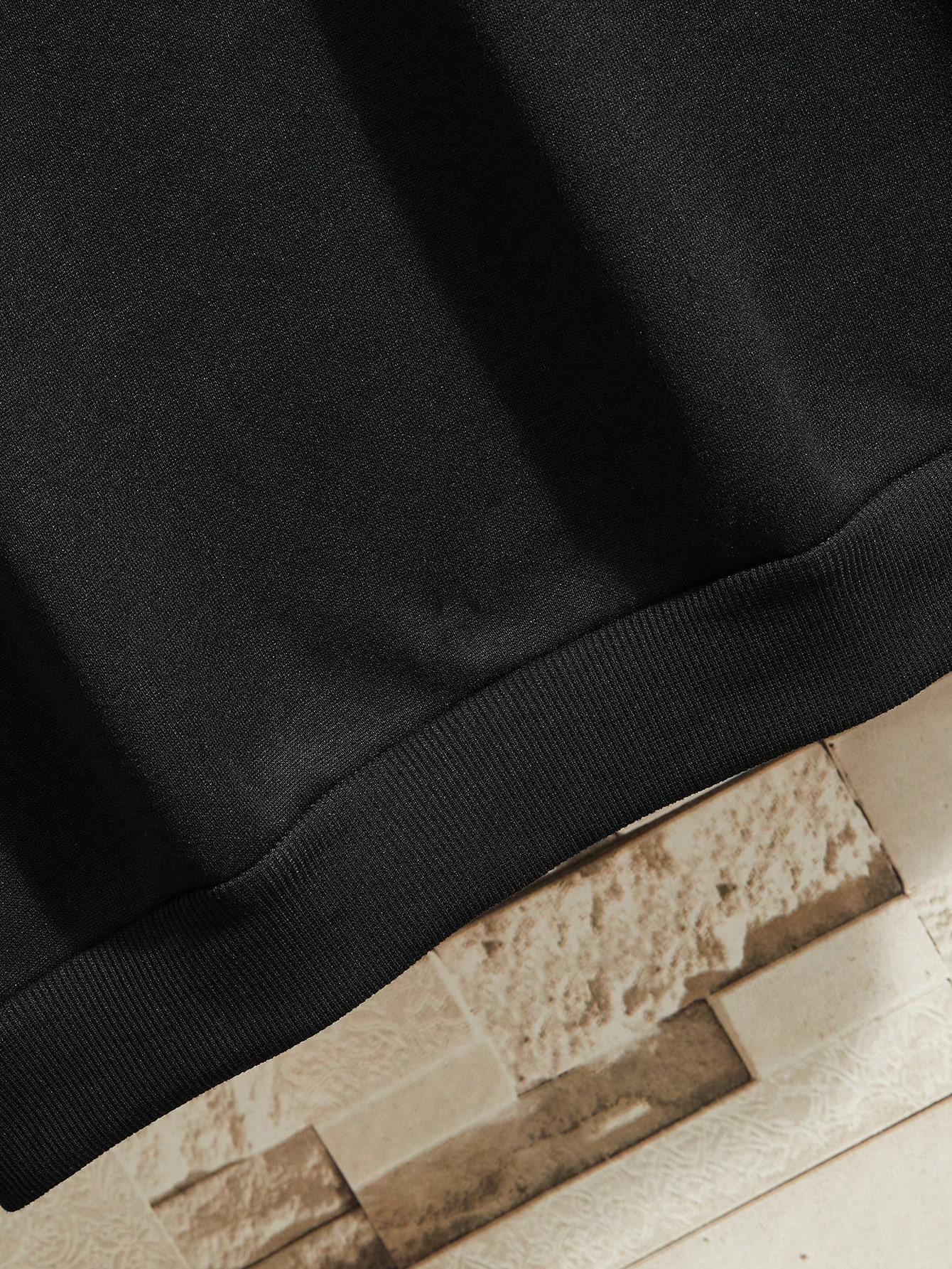 czarna bluza nadruk 
