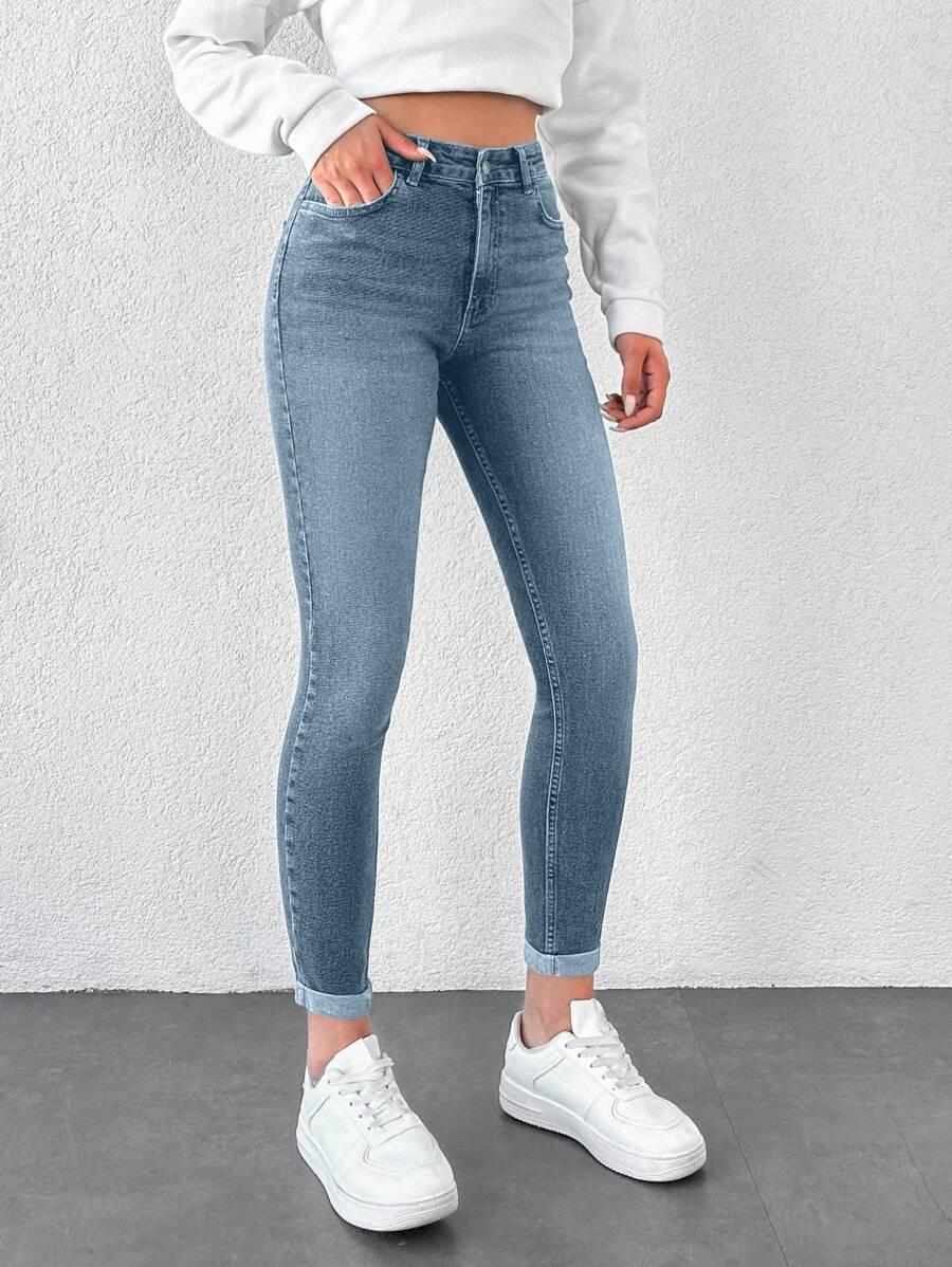 NIEBIESKIE SPODNIE JEANS