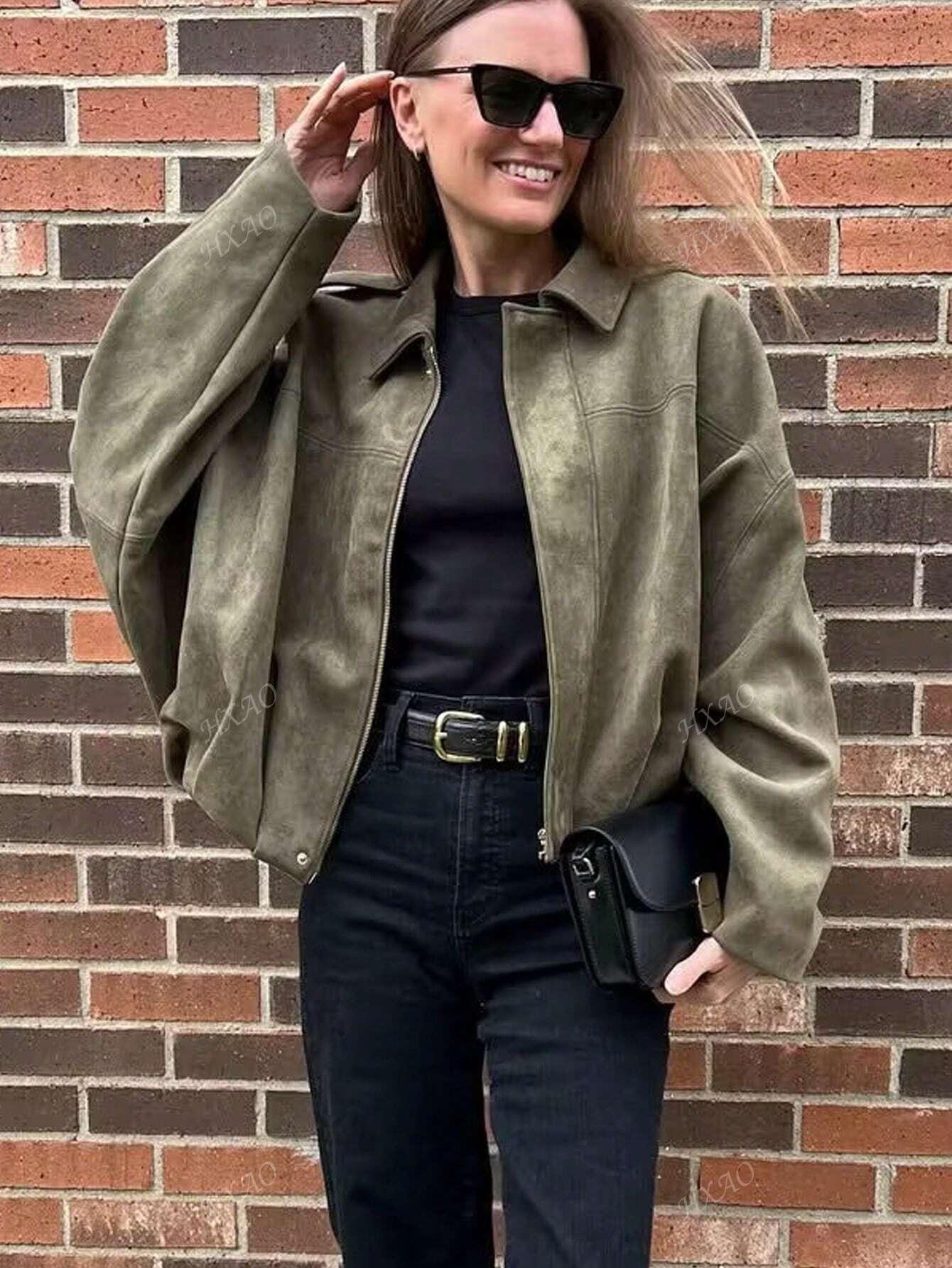 ZIELONA KURTKA BOMBER 