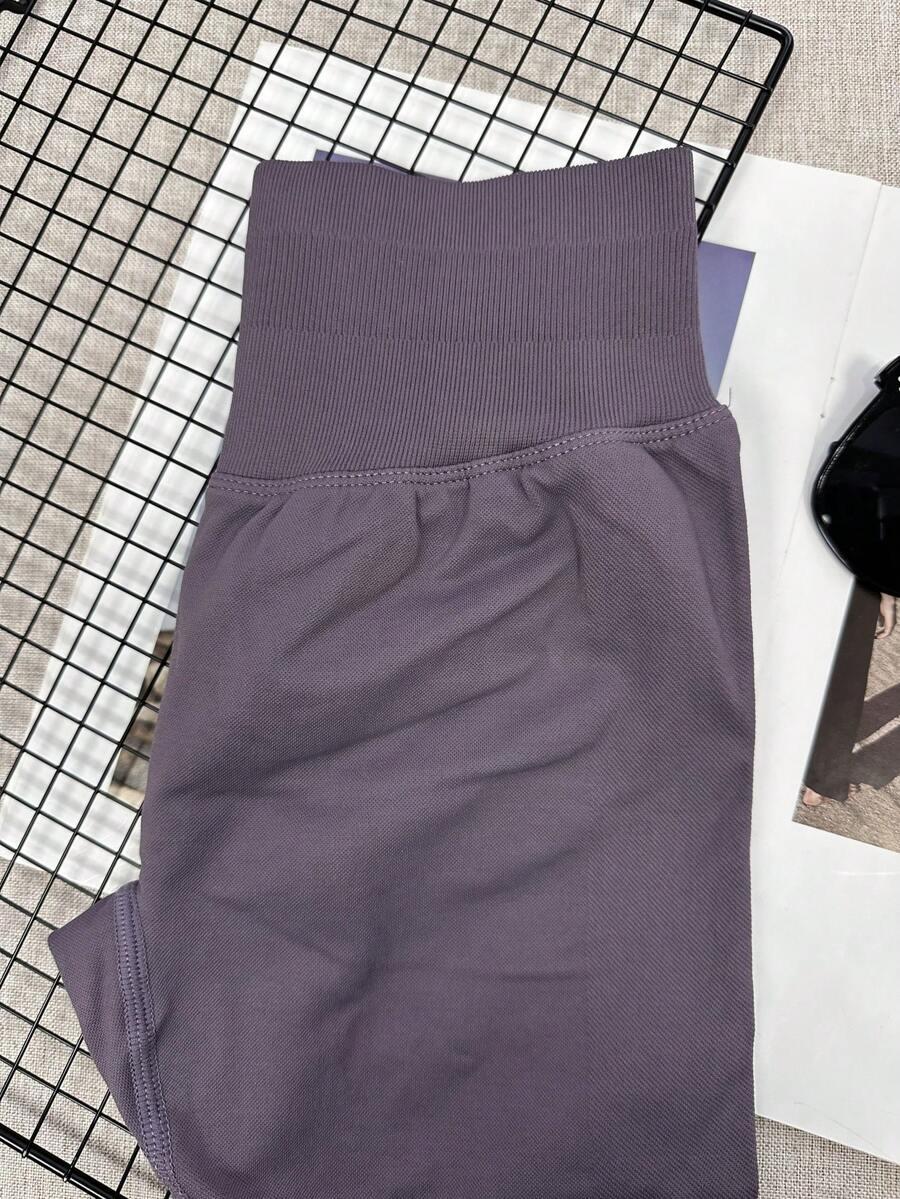 FIOLETOWE LEGGINSY WYSOKI STAN 