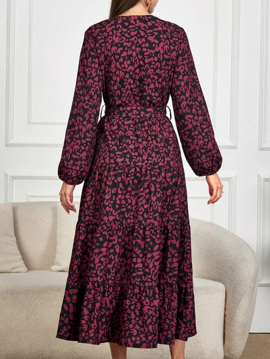 maxi sukienka animal print