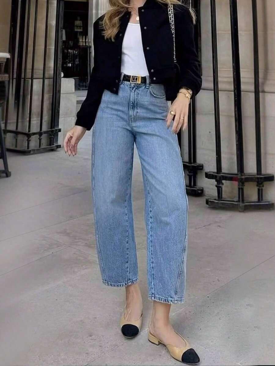 NIEBIESKIE SPODNIE JEANS