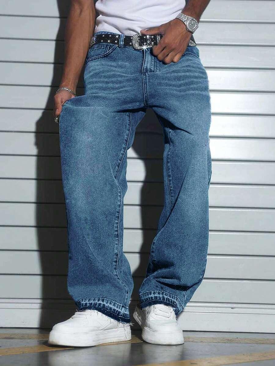 NIEBIESKIE SPODNIE JEANS