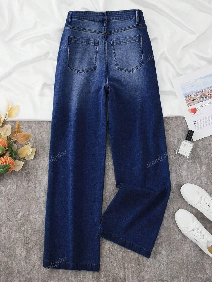 NIEBIESKIE SPODNIE JEANS