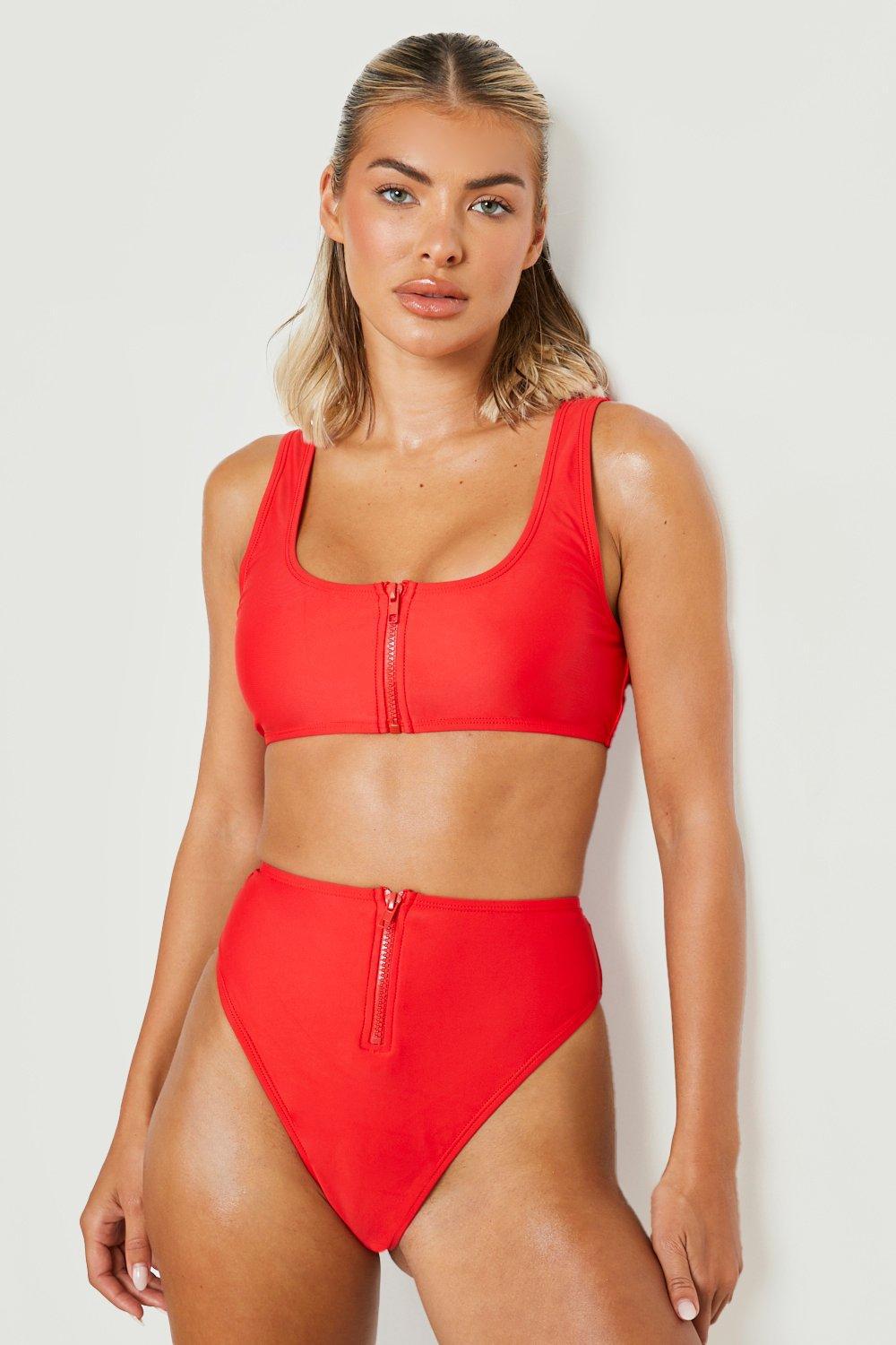 DÓŁ OD BIKINI WYSOKI STAN ZIP