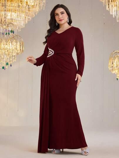 czerwona maxi sukienka