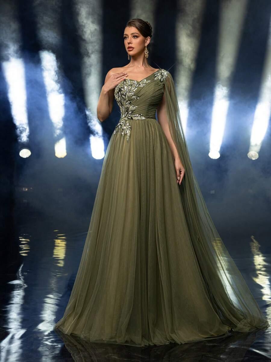 ZIELONA MAXI SUKIENKA