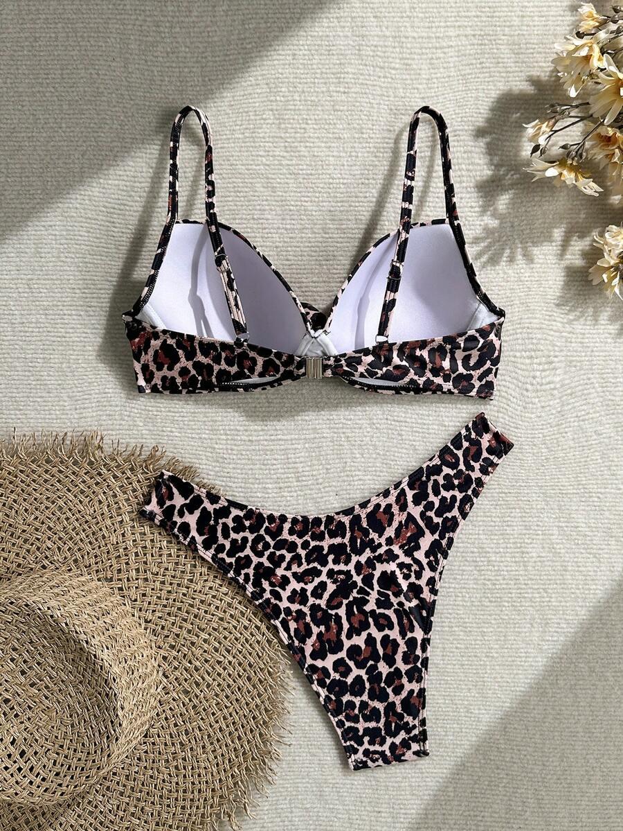 DWUCZĘŚCIOWY STRÓJ KĄPIELOWY ANIMAL PRINT
