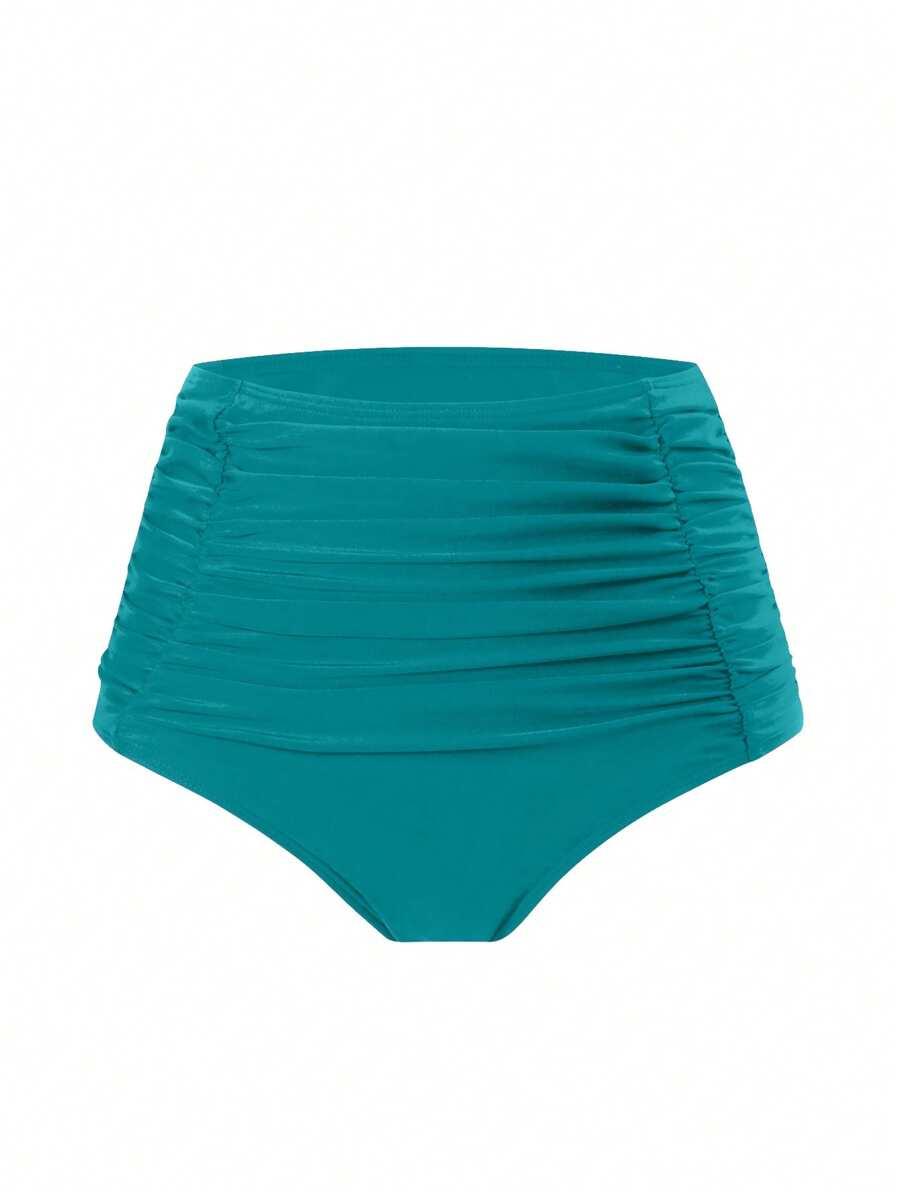 NIEBIESKI DÓŁ OD BIKINI MARSZCZENIA