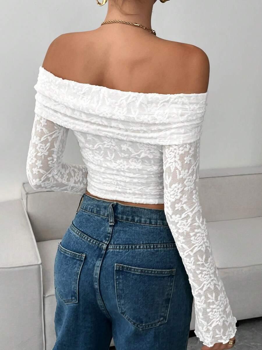 KORONKOWA BLUZKA OFF SHOULDER