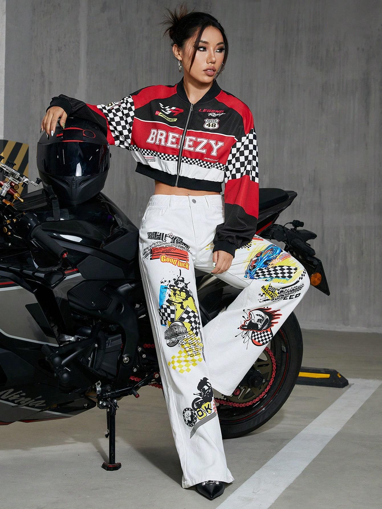 ROZPINANA BLUZA NADRUK