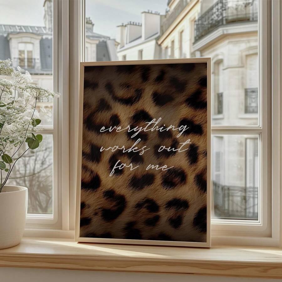 plakat animal print napis