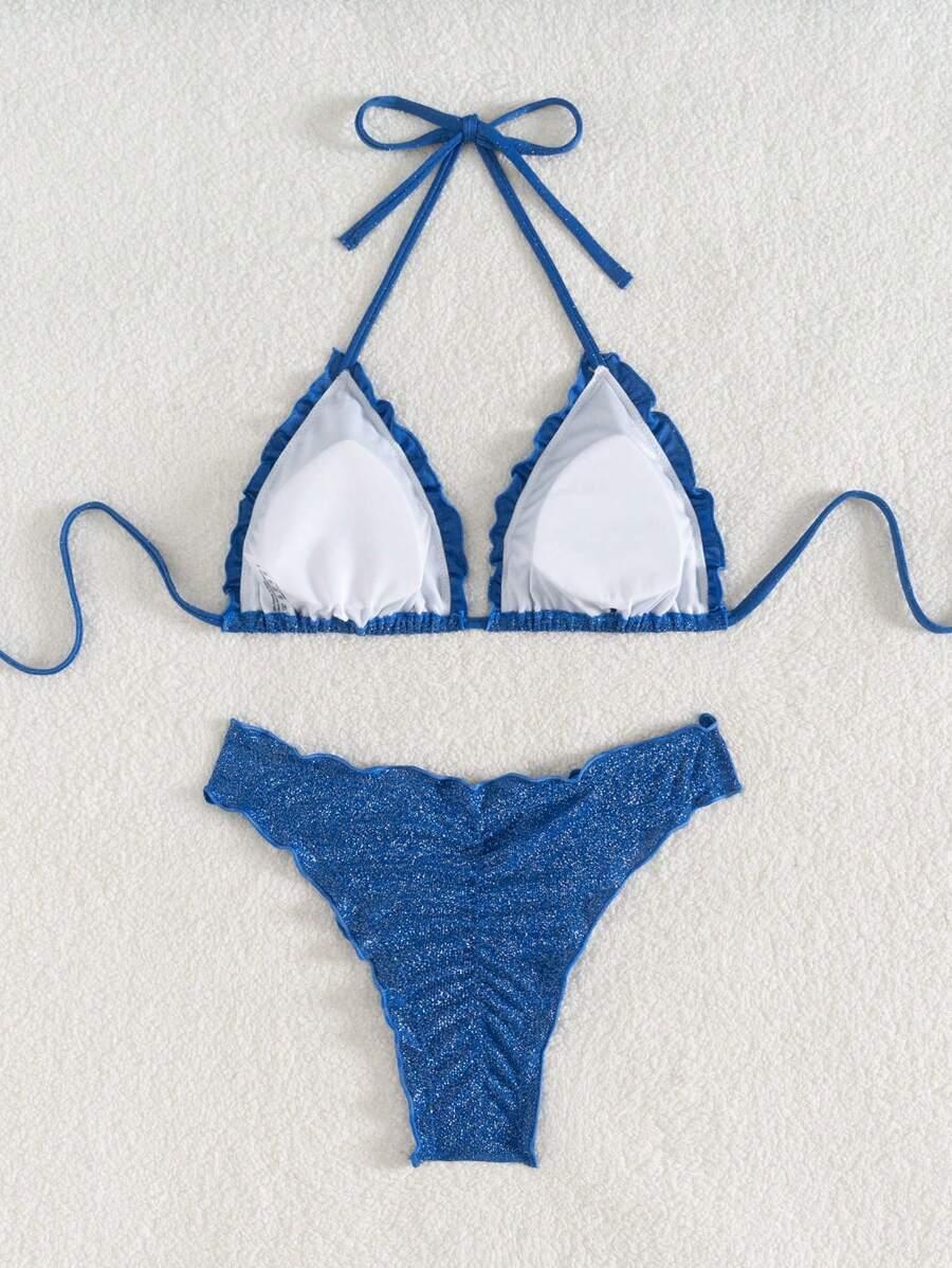 niebieska góra od bikini połysk