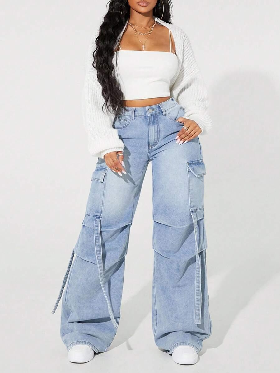 szerokie spodnie vintage jeans