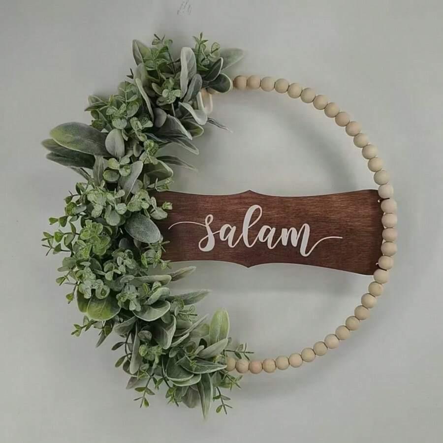 dekoracja zdobienie napis ,,salam"
