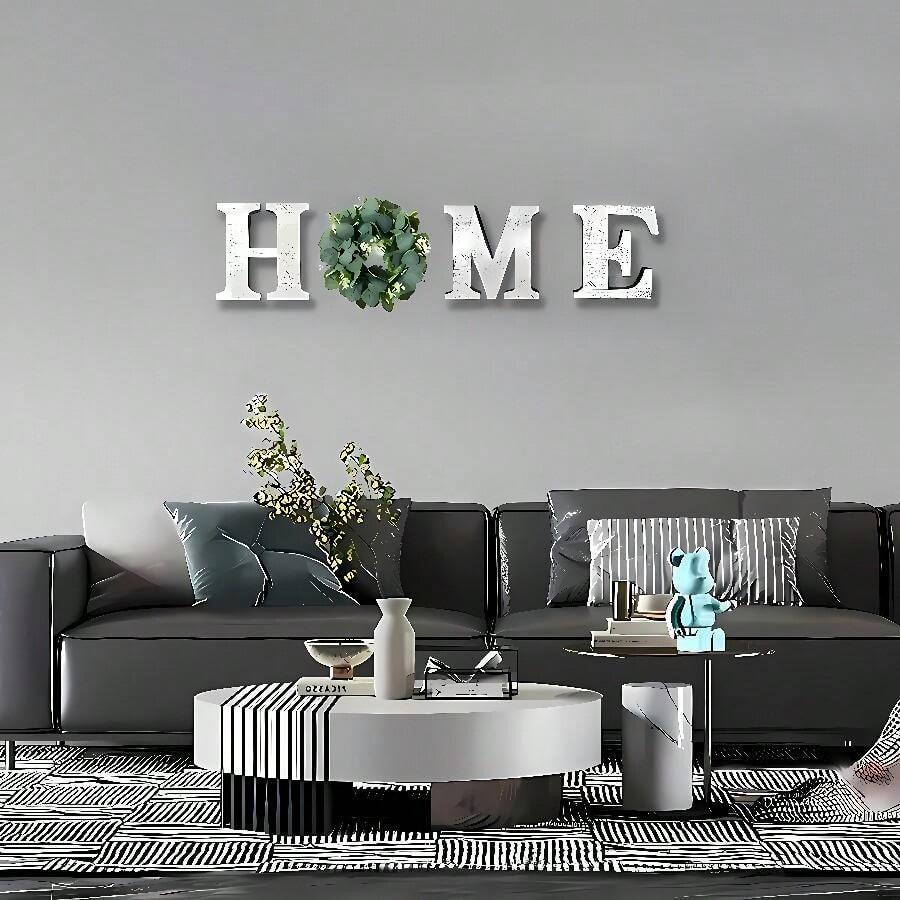 Ozdoba ścienna napis home