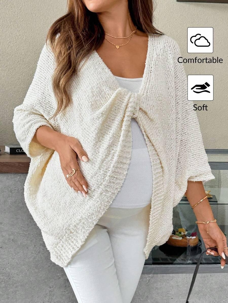 ciążowy sweter splot