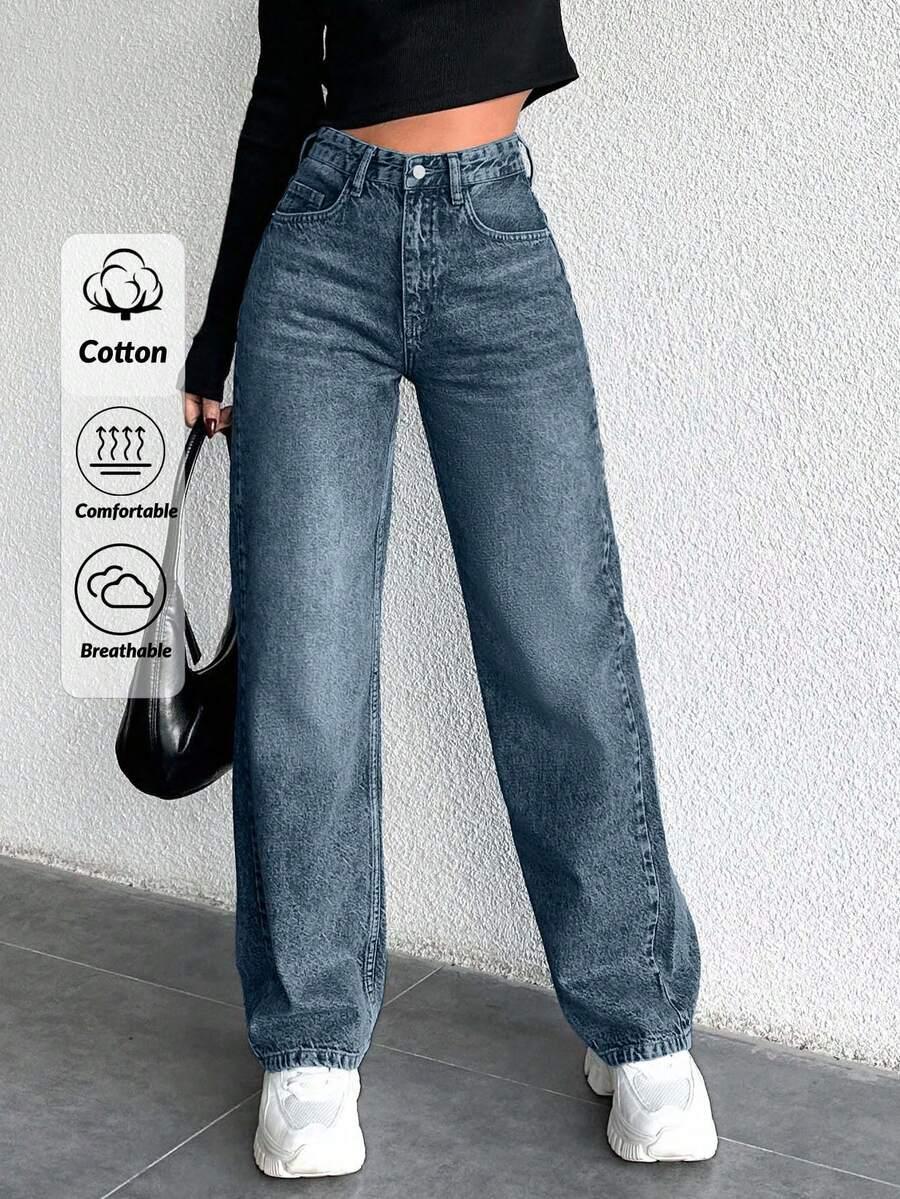 NIEBIESKIE SPODNIE JEANS