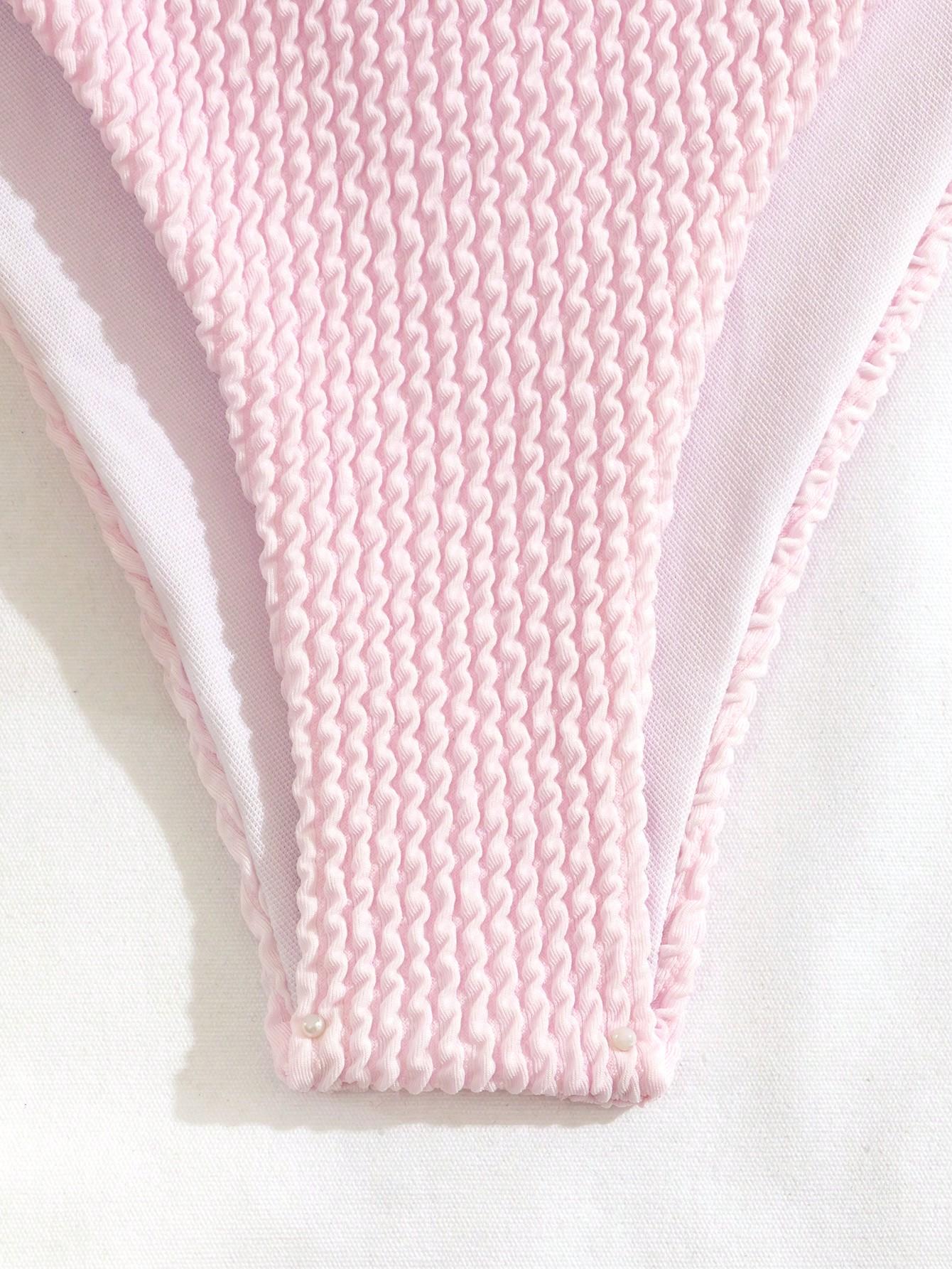 różowa góra od bikini