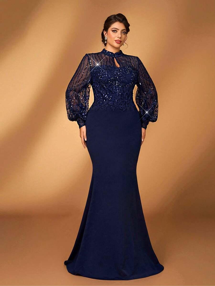 niebieska maxi sukienka 