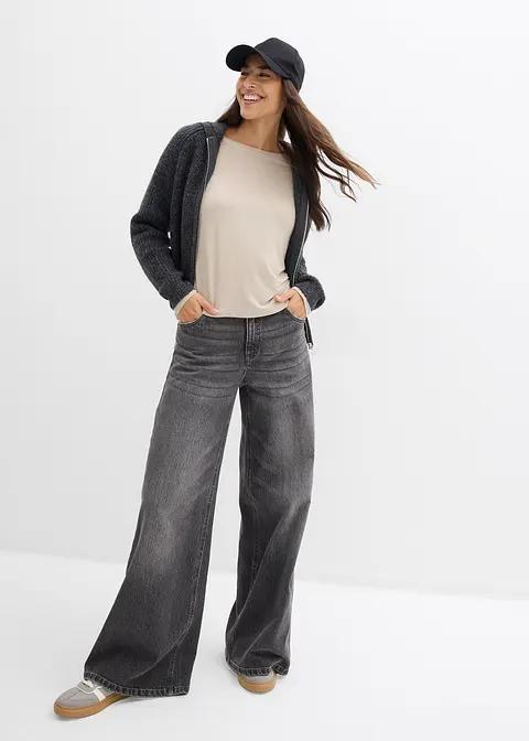 BEŻOWA BLUZKA DŁUGI RĘKAW 