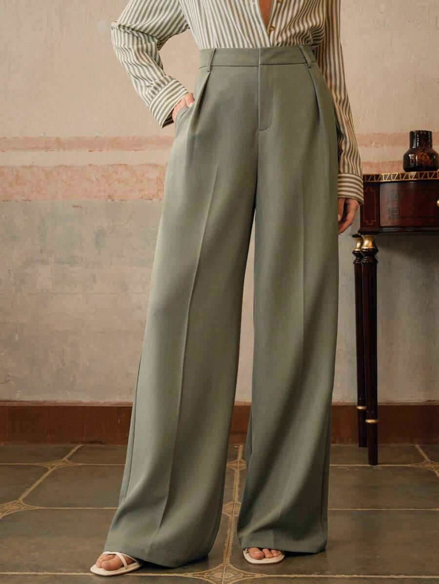 zielone spodnie casual