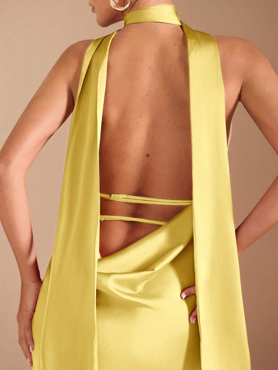 żółta maxi sukienka 