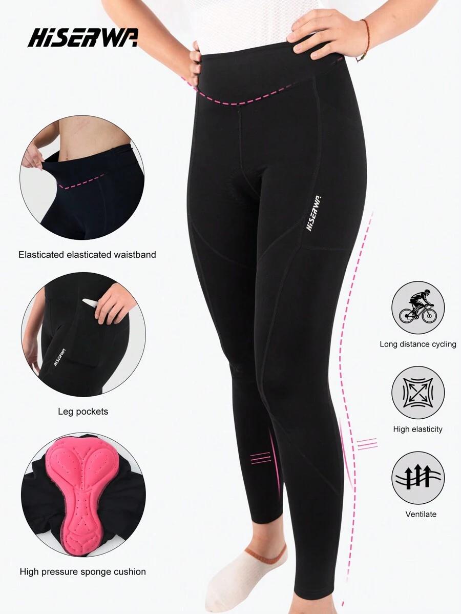 czarne sportowe legginsy na rower