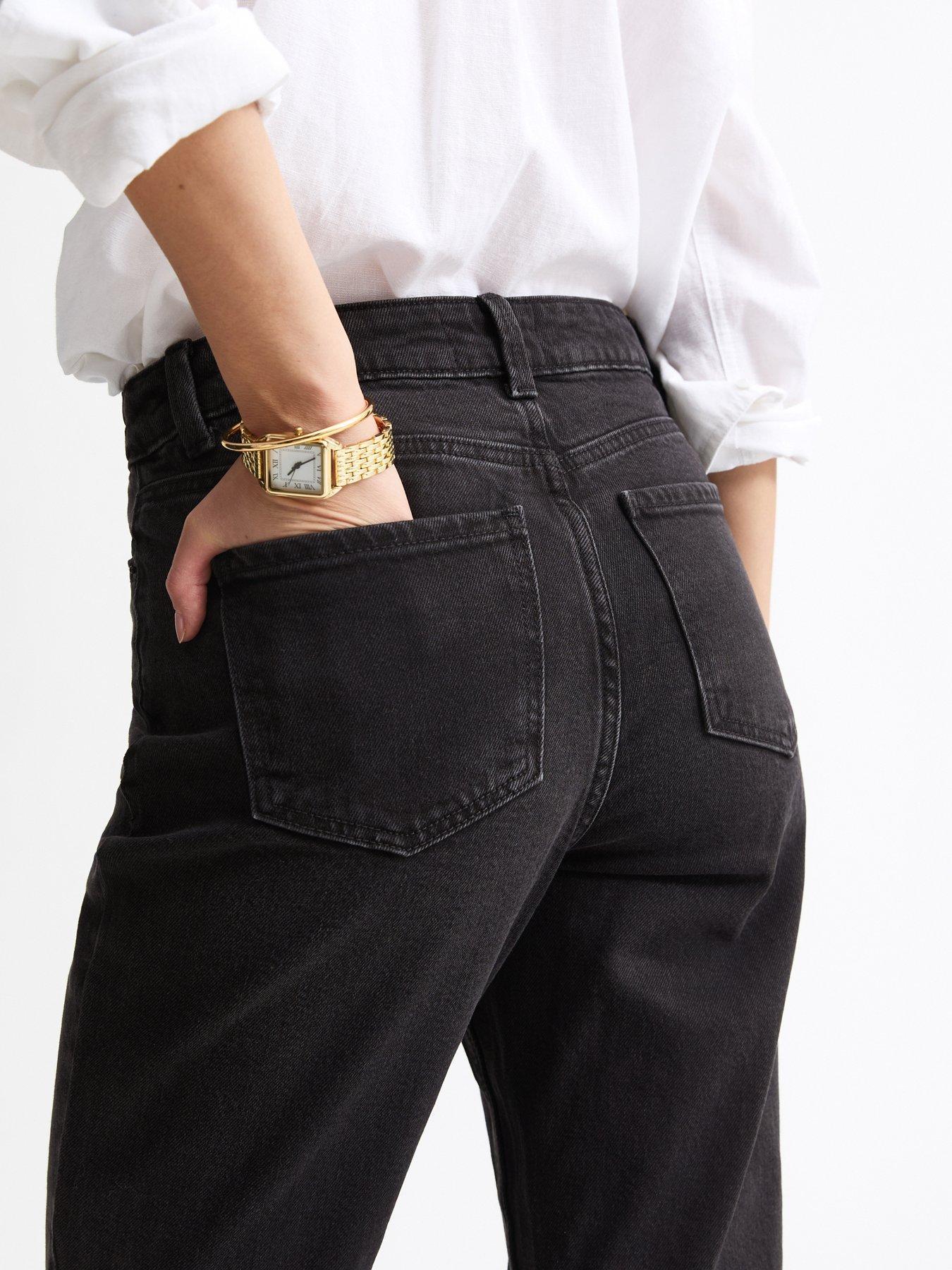 NEW LOOK JEANSY HANNAH ANKLE GRAZER STRAIGHT LEG 