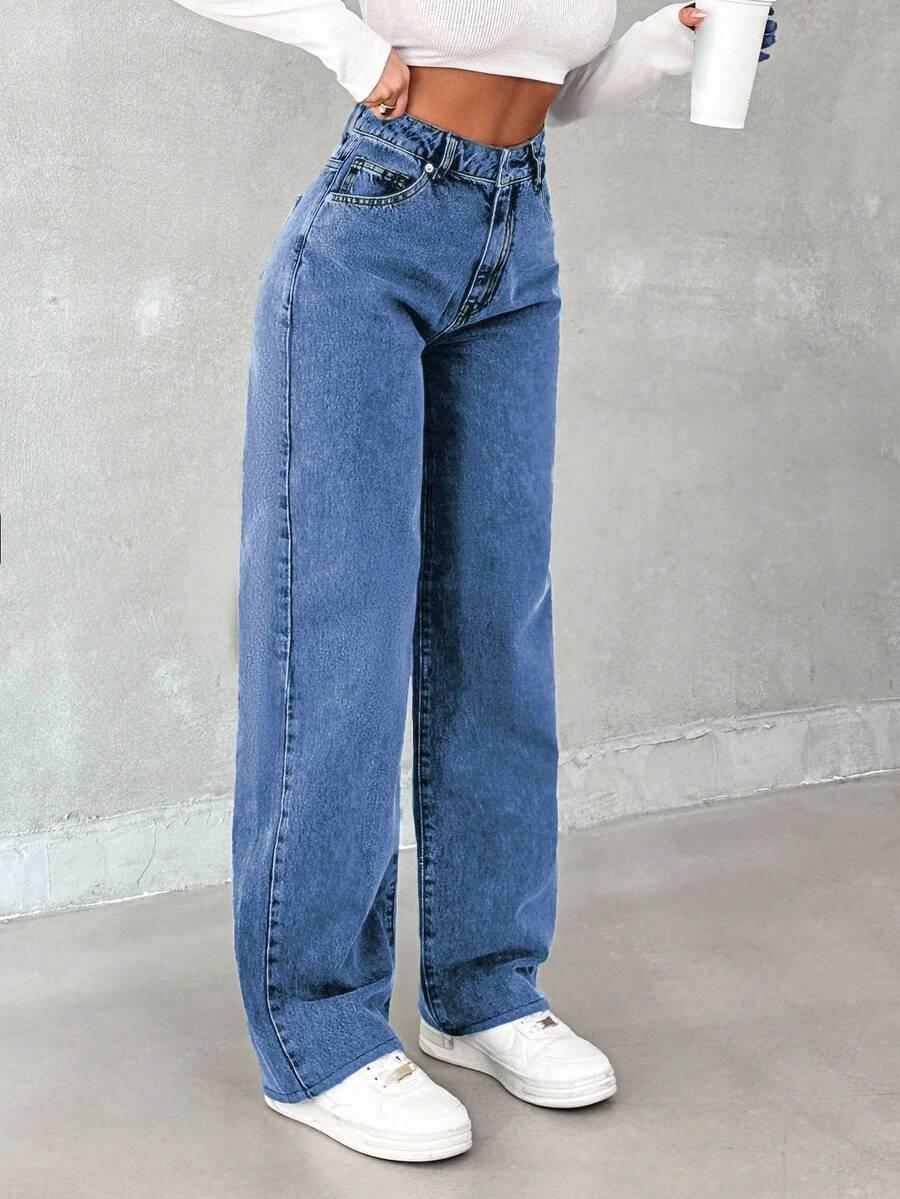 spodnie jeans prosta nogawka