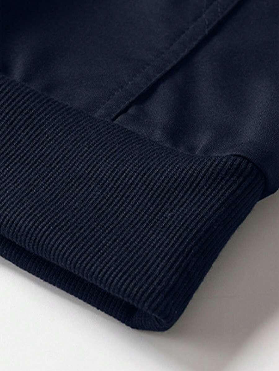 GRANATOWA BLUZA KAPTUR