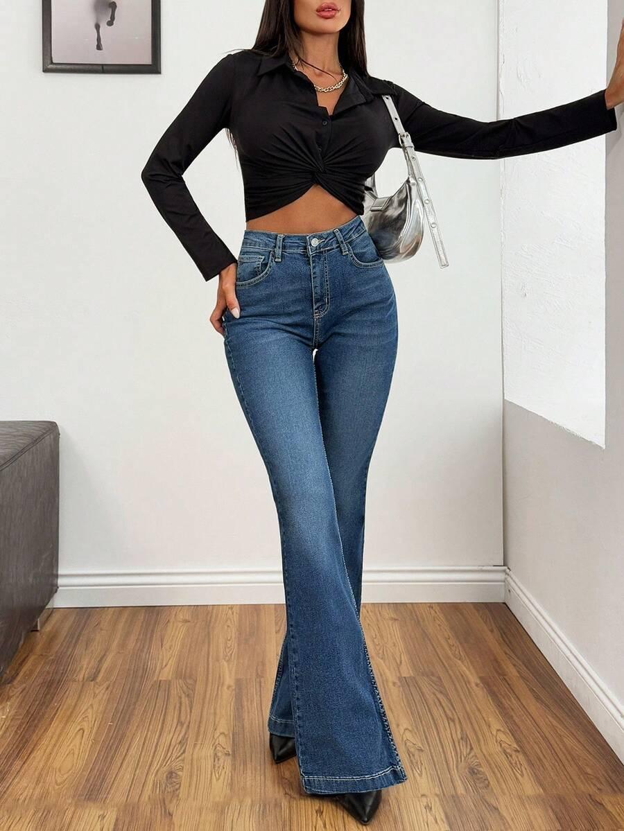 NIEBIESKIE SPODNIE JEANS