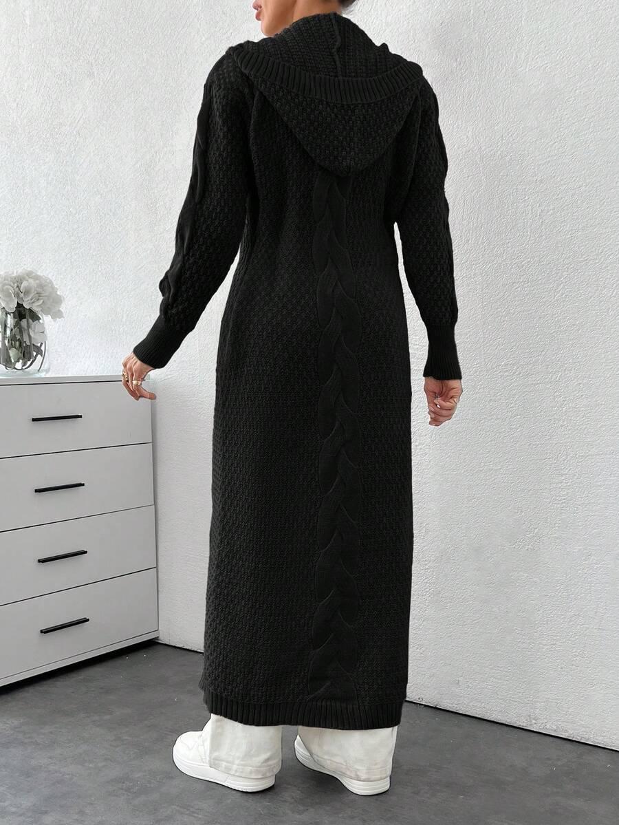 czarny sweter kaptur