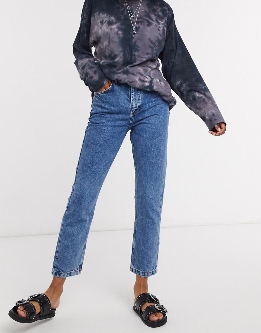 SPODNIE MOM JEANS WYSOKI STAN
