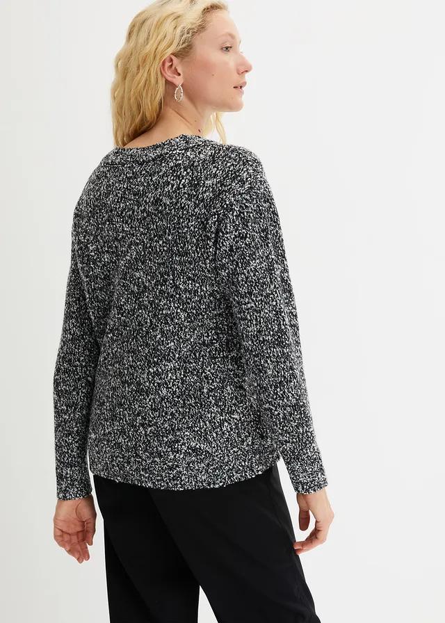 SWETER Z OKRĄGŁYM DEKOLTEM
