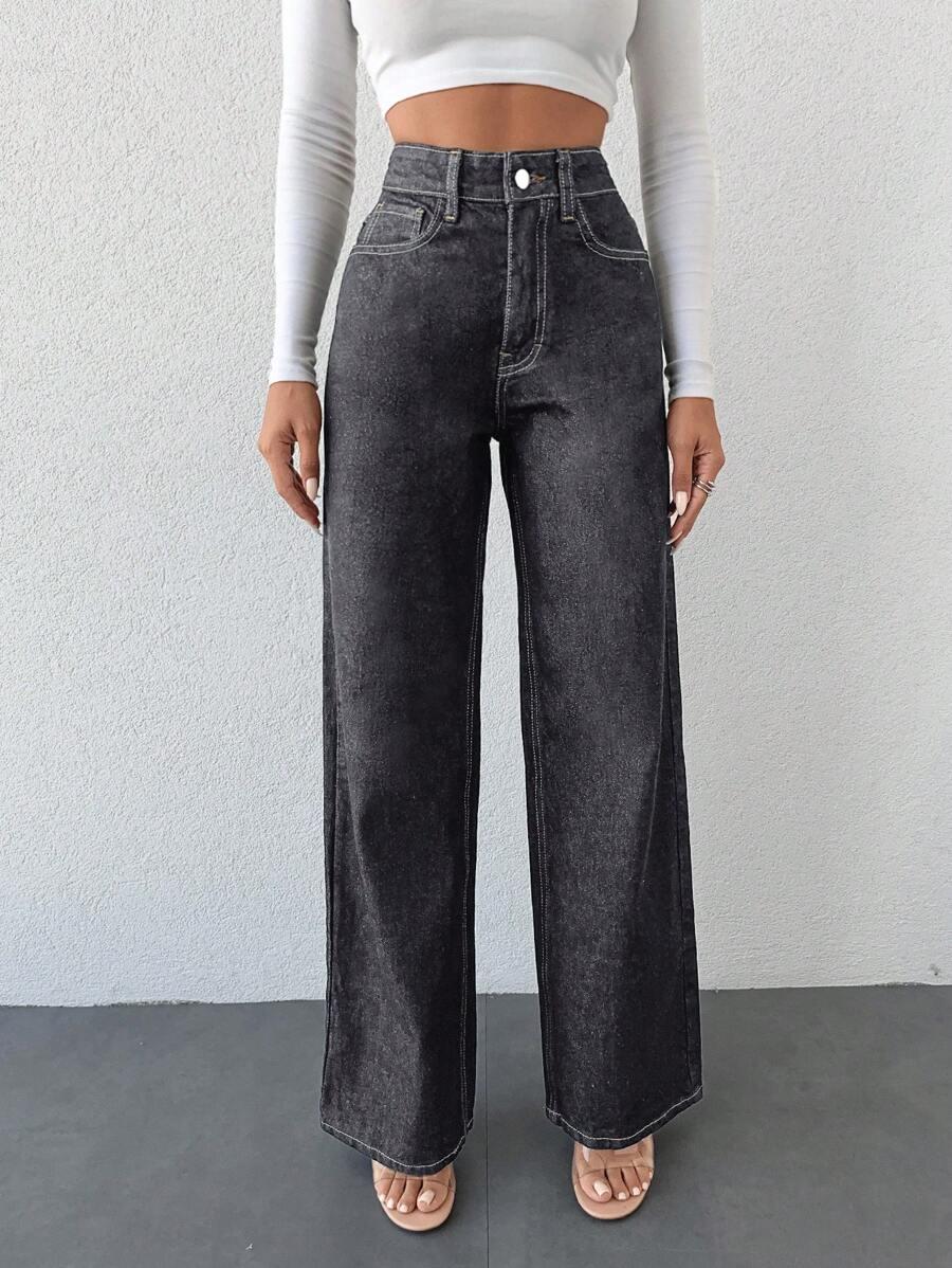 szare spodnie jeans