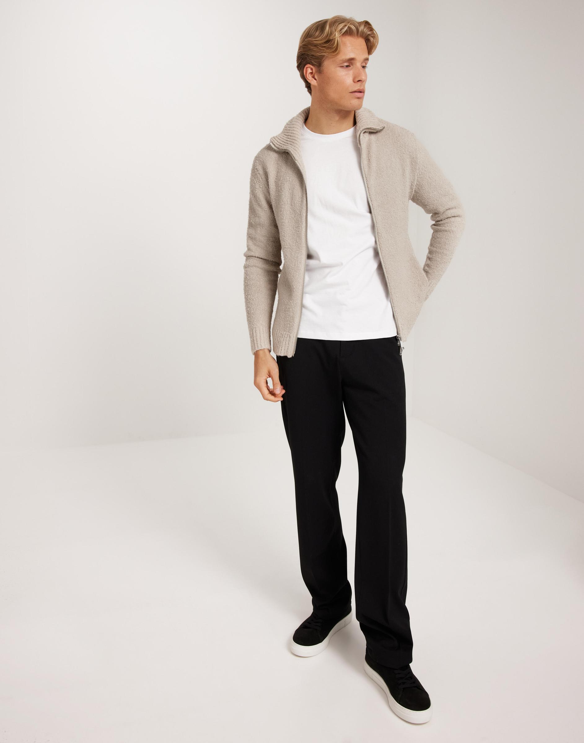beżowy rozpinany  sweter zip