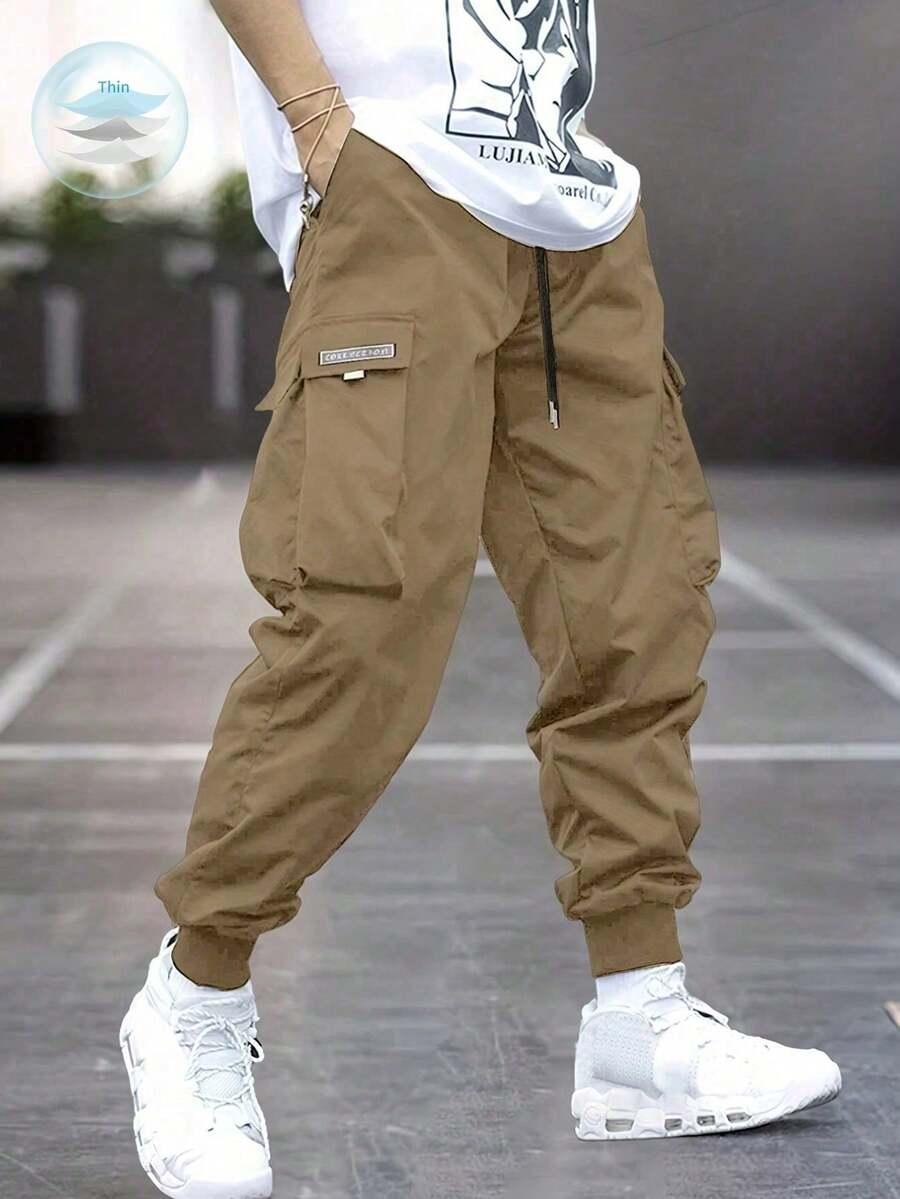 BRĄZOWE SPODNIE CASUAL