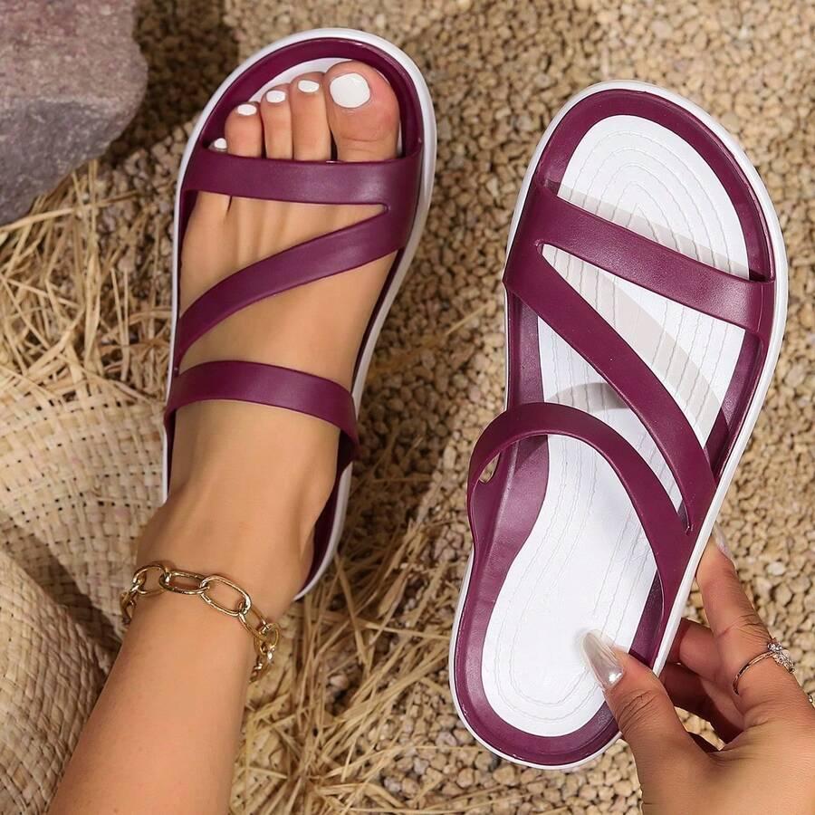 wsuwane klapki casual