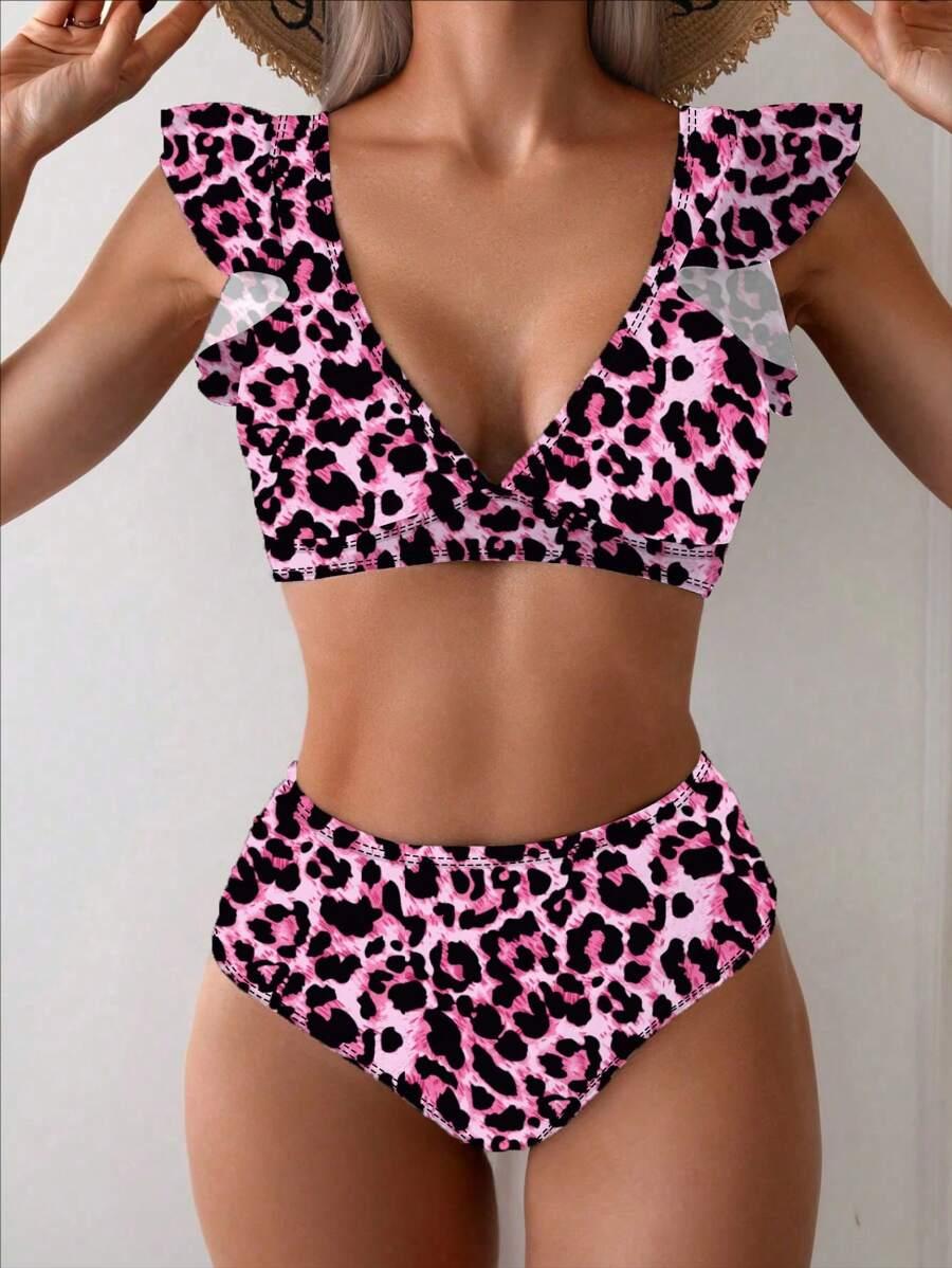 DWUCZĘŚCIOWY STRÓJ KĄPIELOWY ANIMAL PRINT