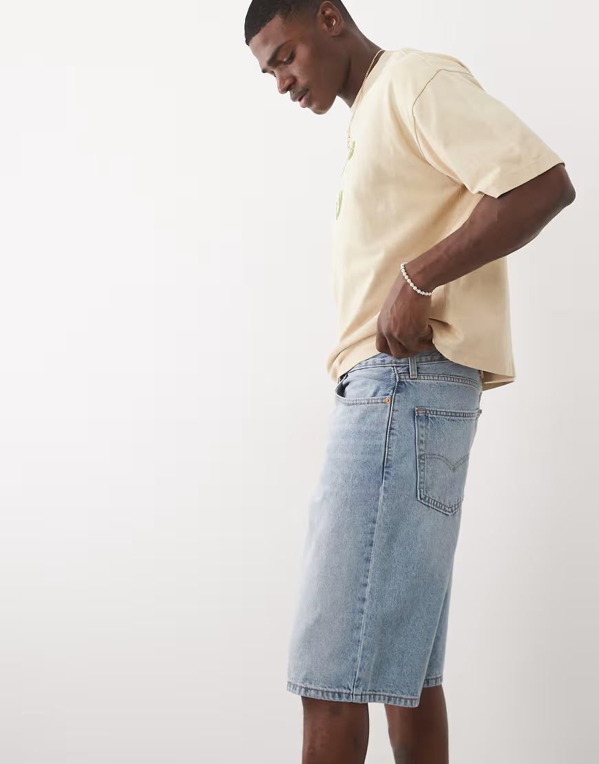 NIEBIESKIE SPODENKI JEANS kieszenie