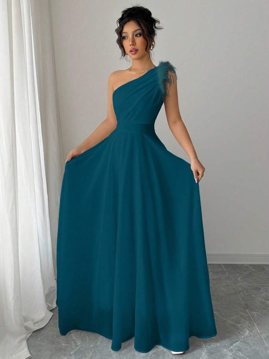 NIEBIESKA MAXI SUKIENKA