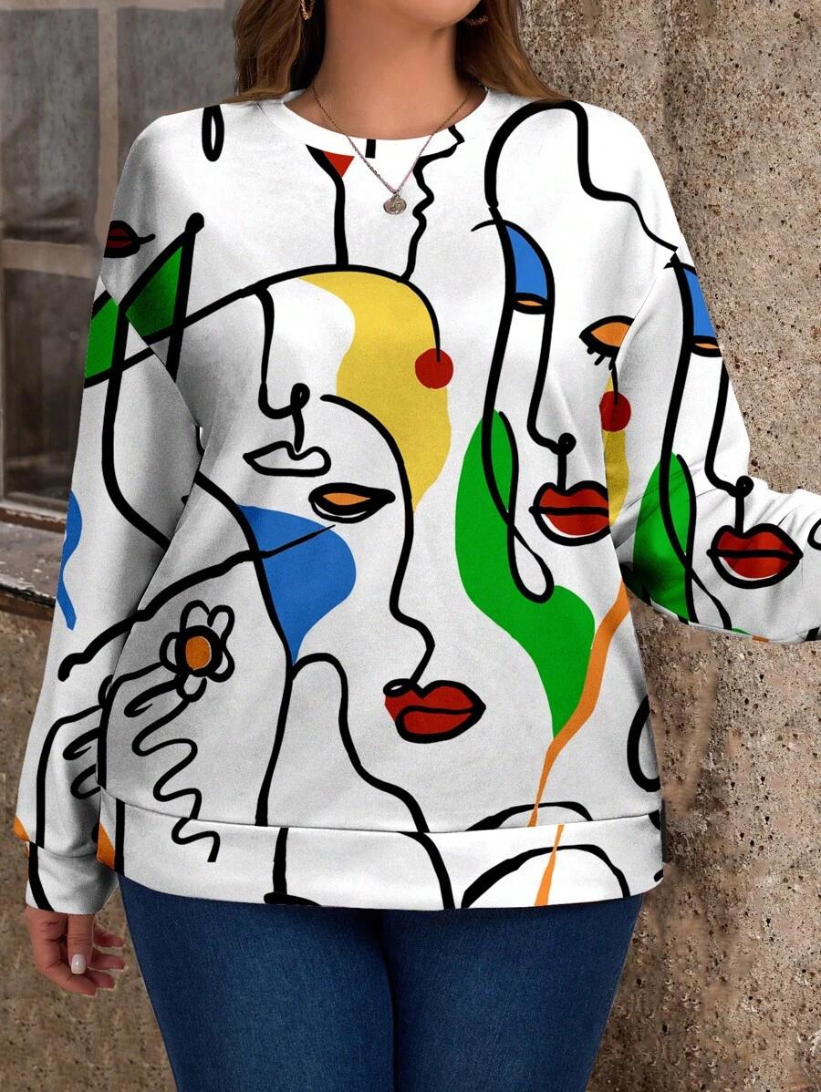 bluza wzór casual