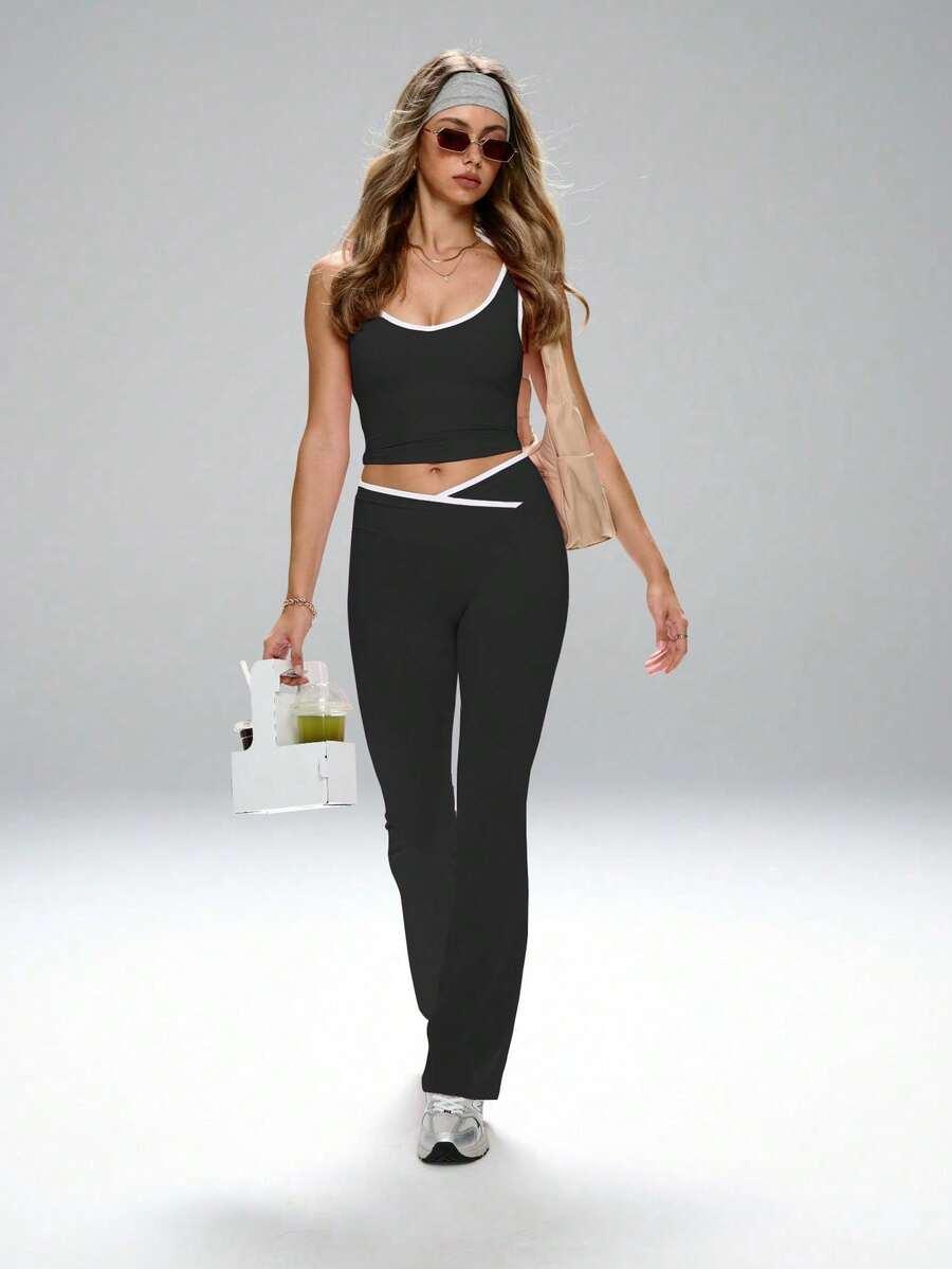 top legginsy komplet sportowy
